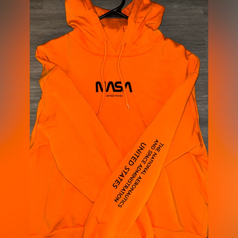 Orange NASA hoodie